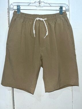 Vineyard Vines 8” Jetty Performance Quick Dry Drawstring Shorts - Khaki